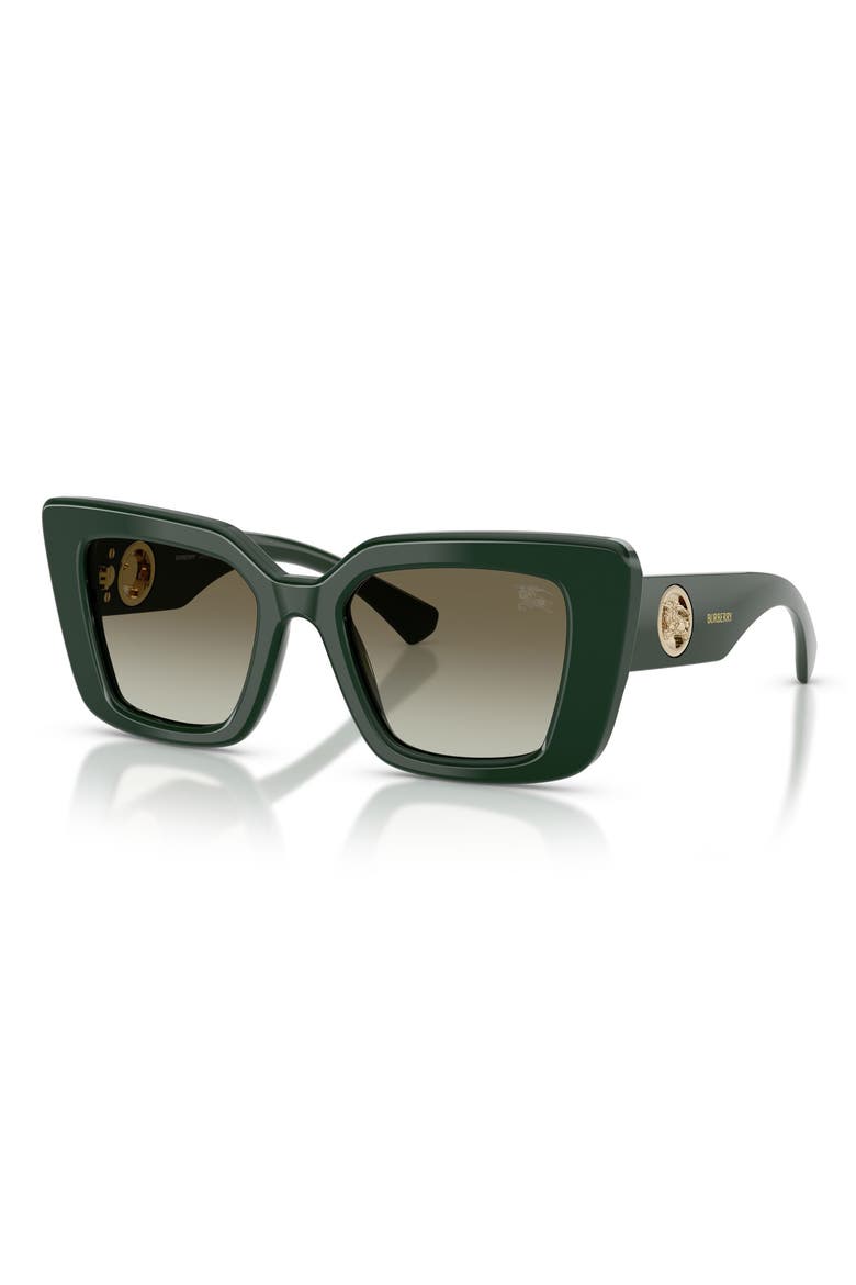 51mm Cat Eye Sunglasses, Alternate, color, GREEN / GREEN GRADIENT