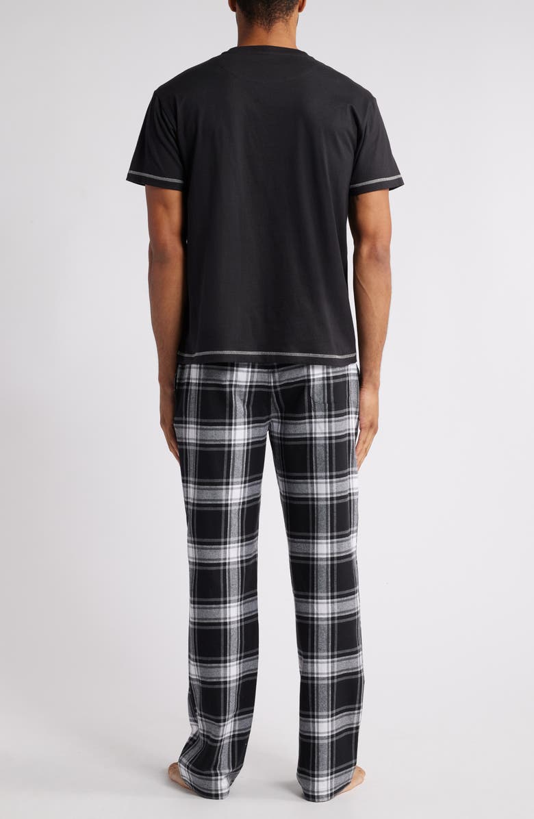 Majestic International Festive T-Shirt & Flannel Pajamas, Alternate, color, 