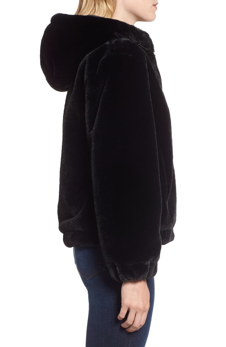 Marc New York Faux Fur Bomber Jacket, Alternate, color,