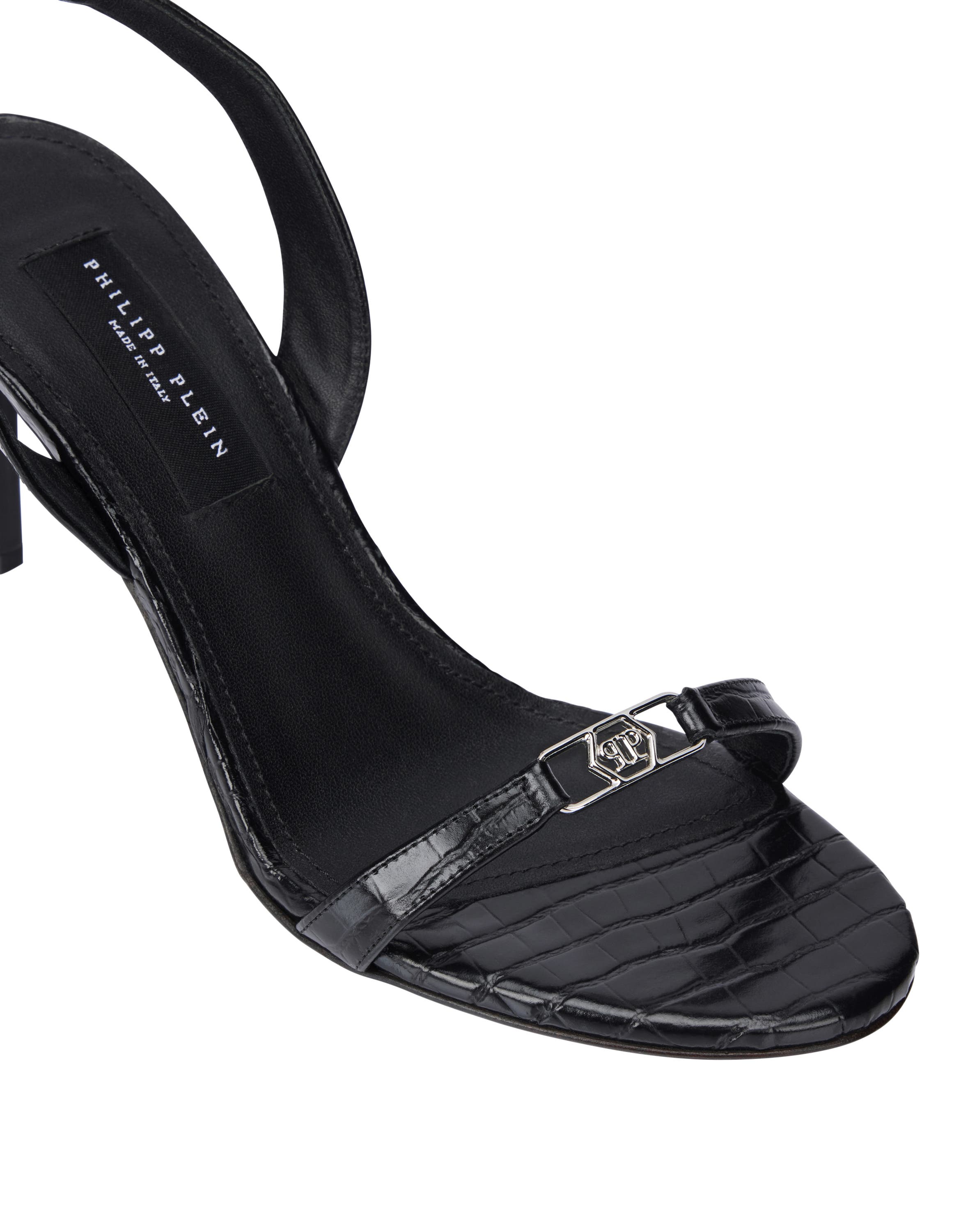 High Heels Sandals Hexagon 9 Women, Alternate, color, black