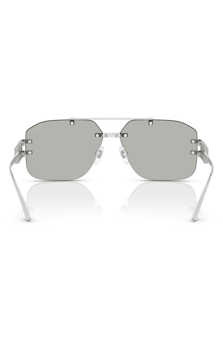 Versace 60mm Rectangular Sunglasses, Alternate, color,