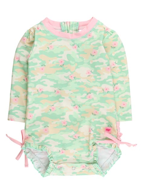 Long Sleeve UPF50 One Piece Rash Guard (Toddler)