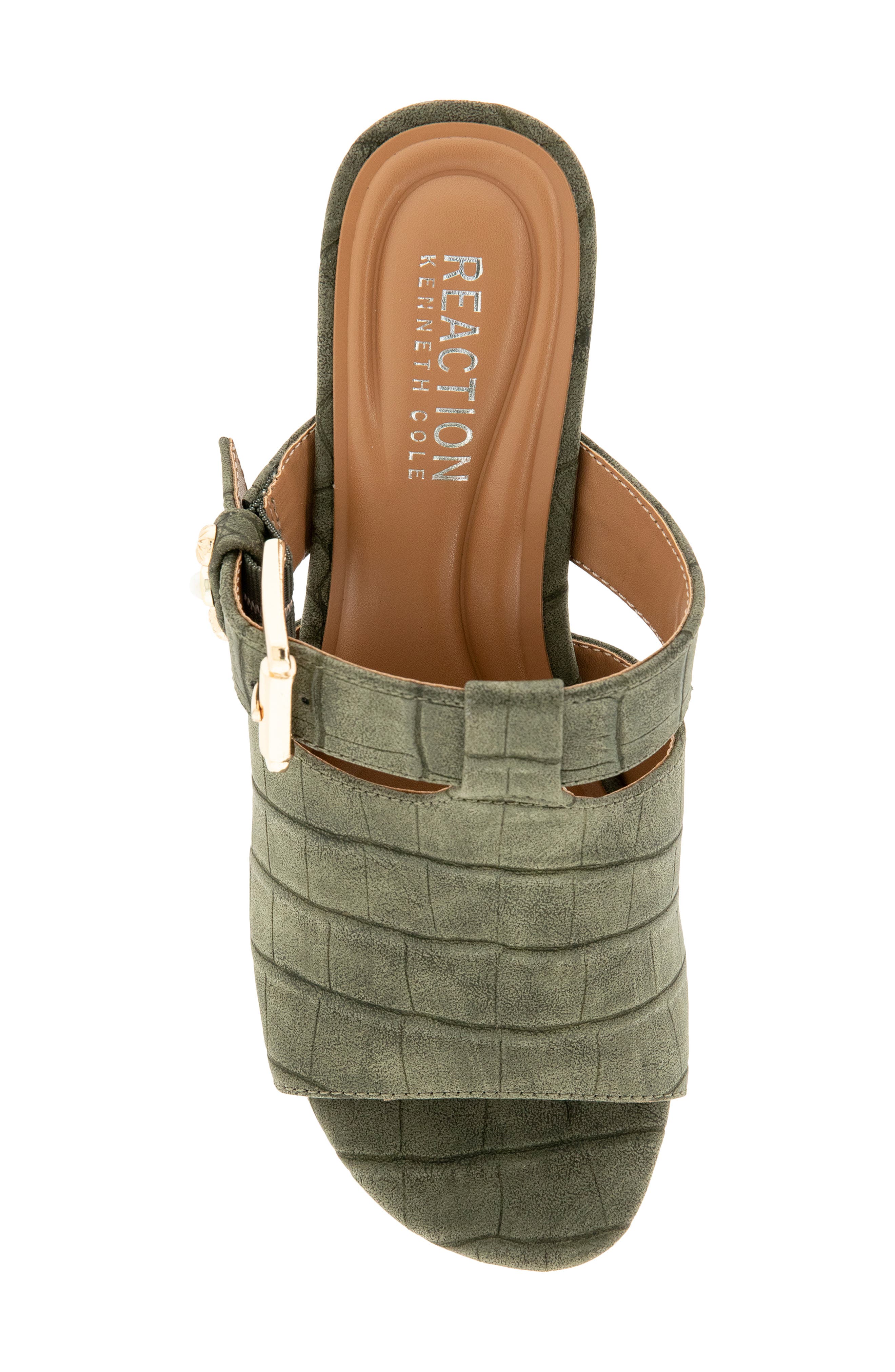 Rumson Platform Sandal, Alternate, color, MILITARY GREEN GATOR