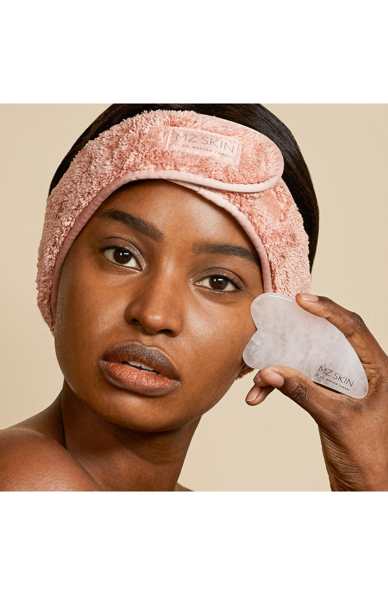 MZ Skin Sculpting Rose Quartz Gua Sha, Alternate, color, 