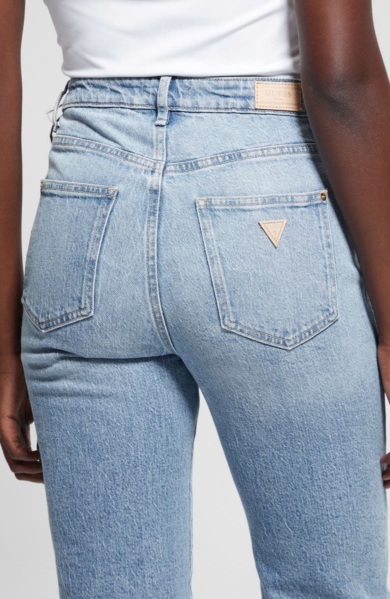 GUESS Relaxed High Waist Straight Leg Jeans, Alternate, color, 