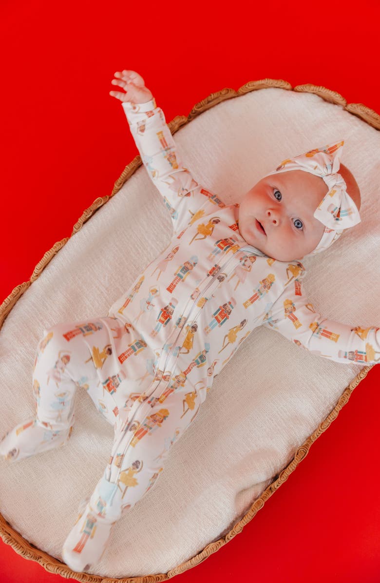 Copper Pearl Juliet Zip-Up Footie Pajamas, Alternate, color, Juliet