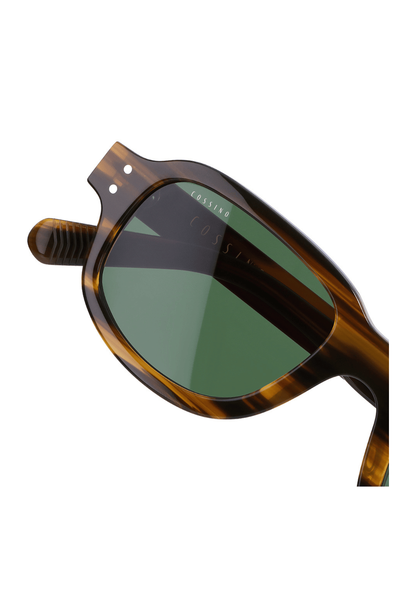 Tres 48mm Rectangle Acetate Sunglasses, Alternate, color, Horn