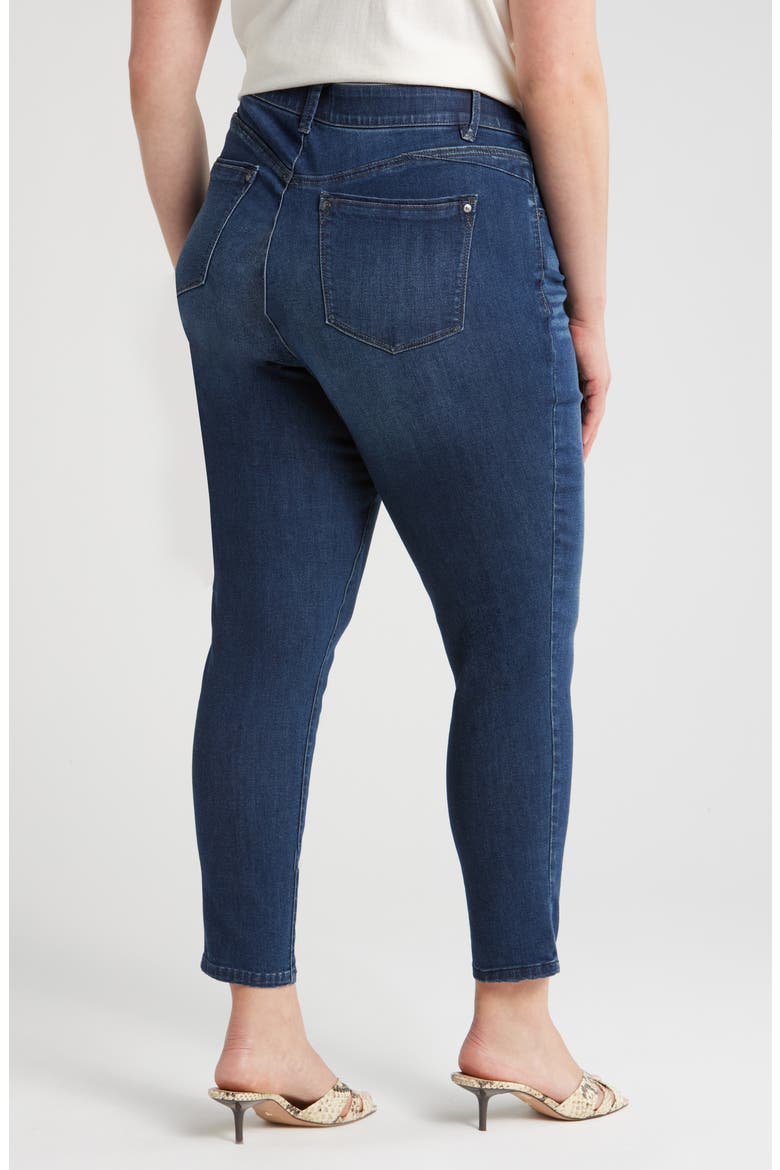 Sophie Stretch Ankle Skinny Jeans, Alternate, color, DARK NAVY