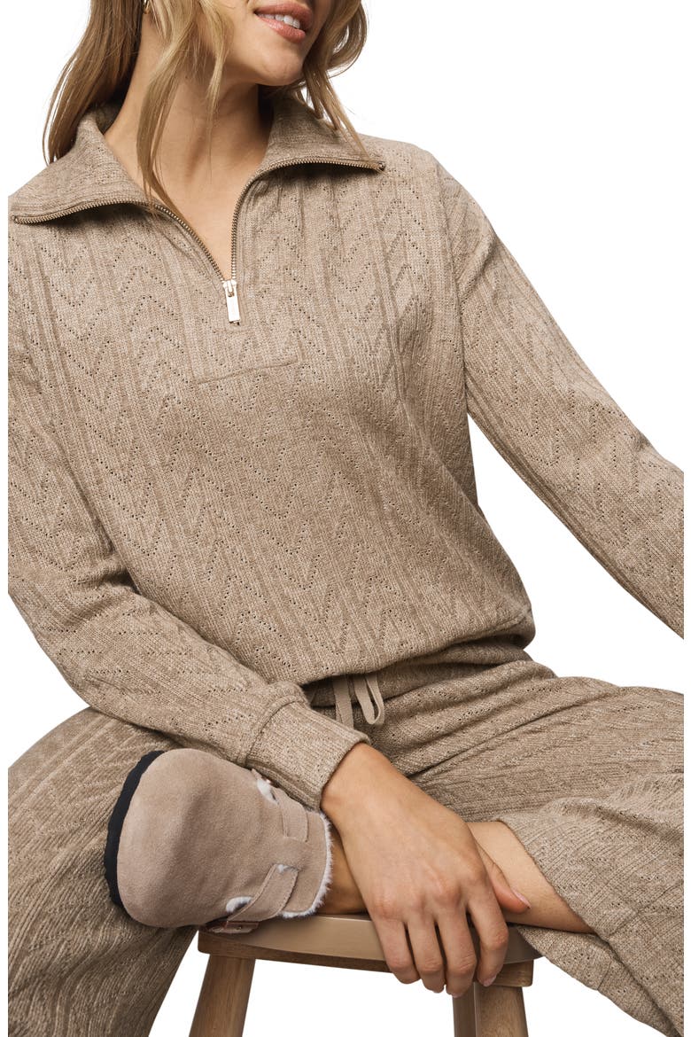 Sweatersoft Quarter Zip Pullover, Alternate, color, LIGHT CEDAR HTR
