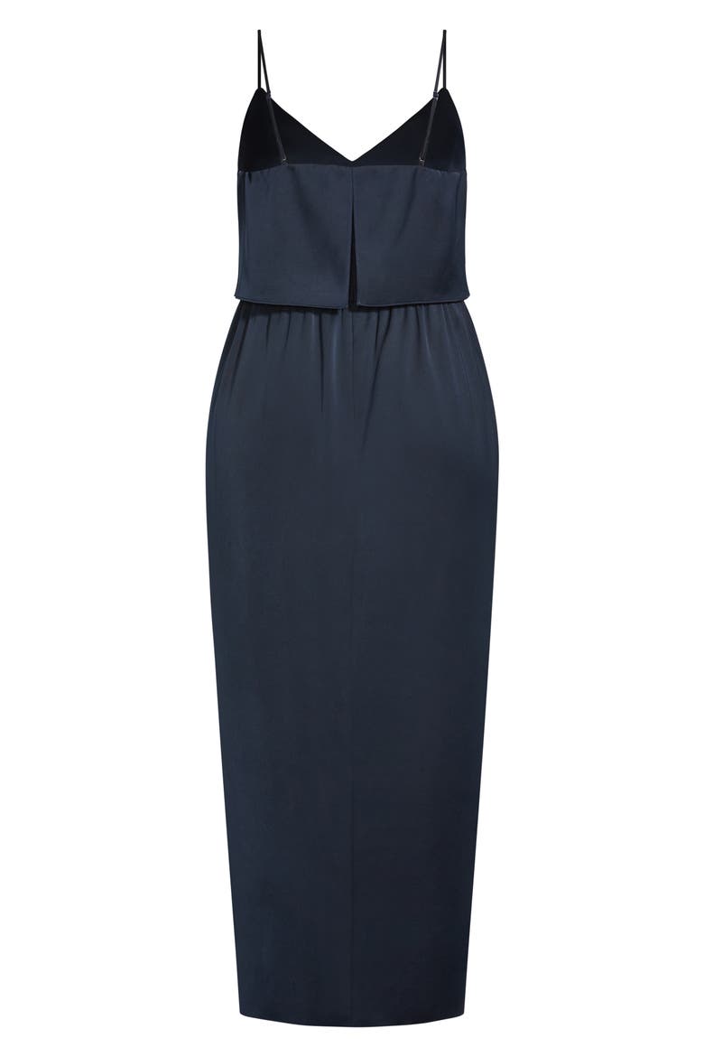 Baby Frill Midi Dress, Alternate, color, NAVY