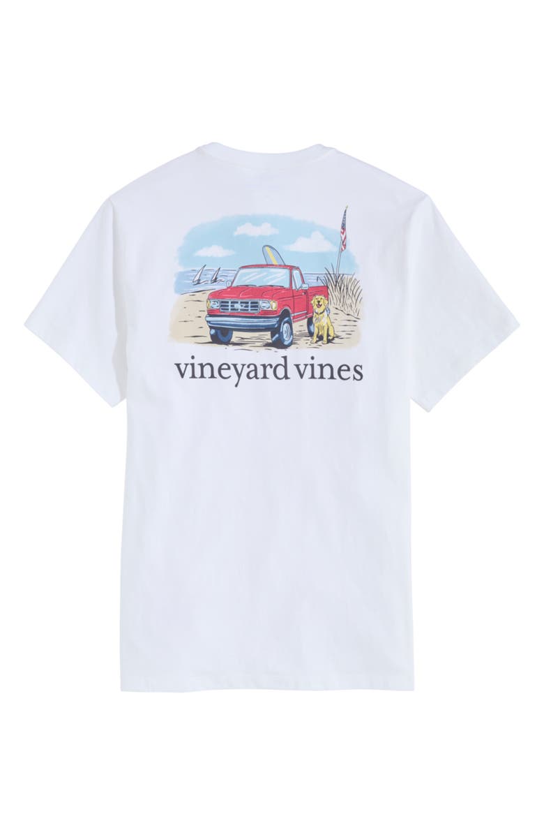 vineyard vines Truck on the Beach Pocket Graphic T-Shirt, Alternate, color, 