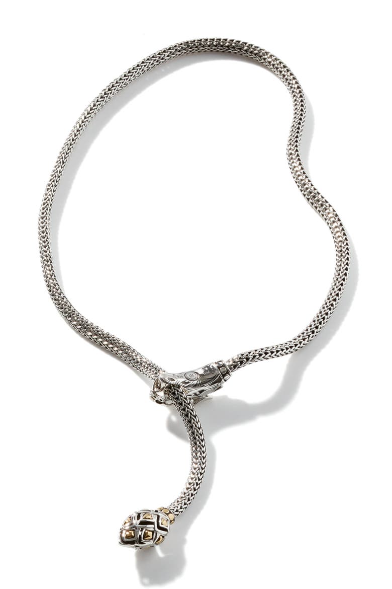 Naga Y-Necklace, Alternate, color, SILVER AND GOLD