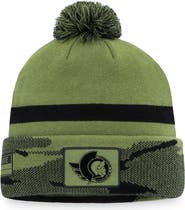 FANATICS Men's Fanatics Branded Camo Ottawa Senators Military Appreciation Cuffed Knit Hat with Pom