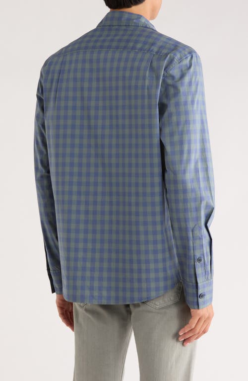 14th & Union Plaid Poplin Button-up Shirt In Blue