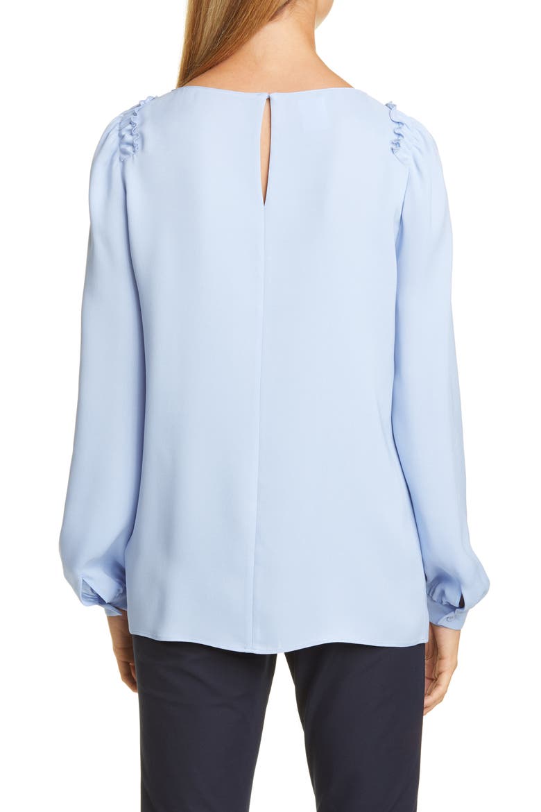 Albright Silk Blouse, Alternate, color, FRENCH BLUE