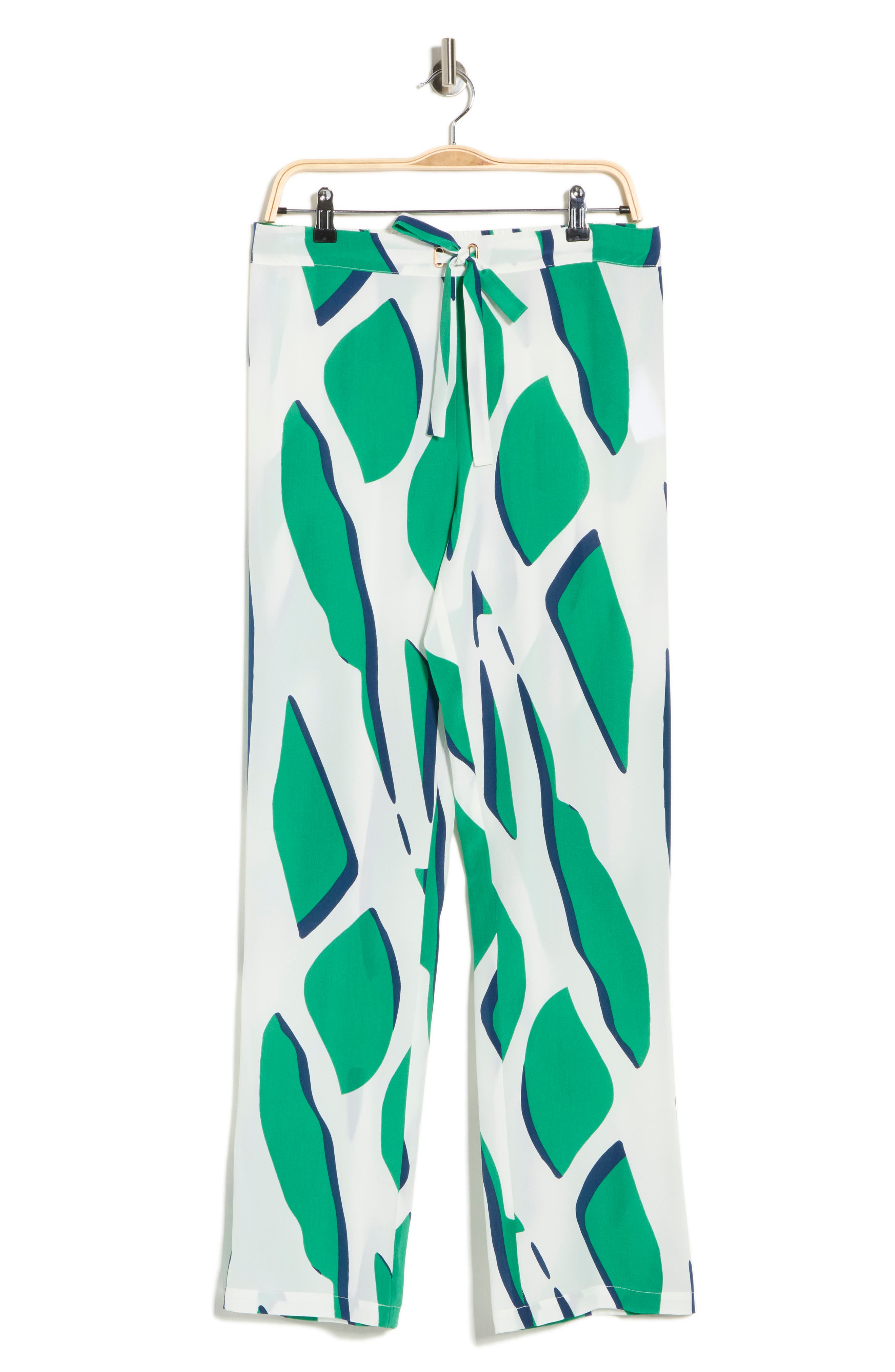 Diane von Furstenberg Diane Silk Georgette Straight Leg Pants