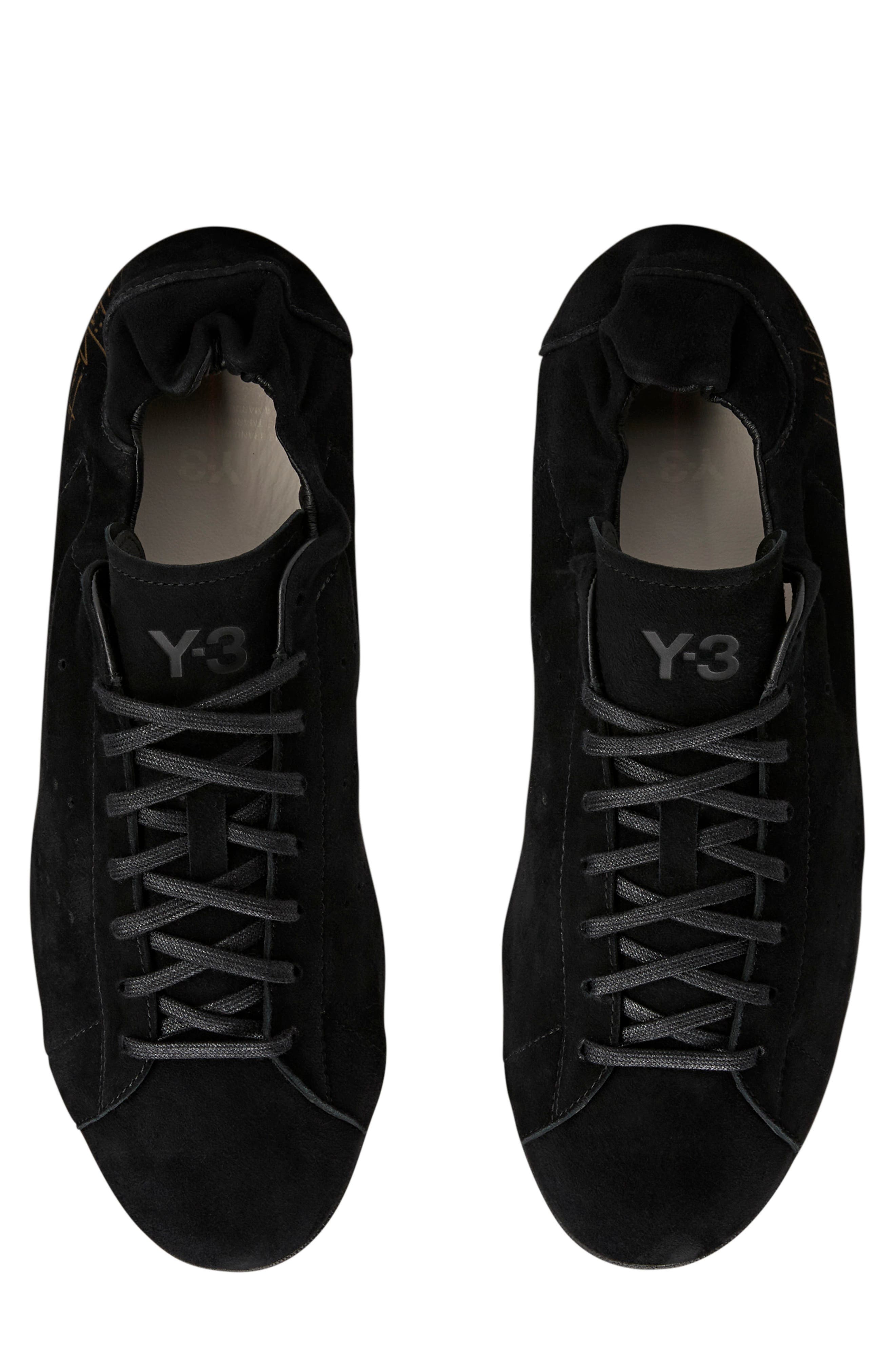 Y-3 Stan Smith Low Sneaker, Alternate, color, BLACK