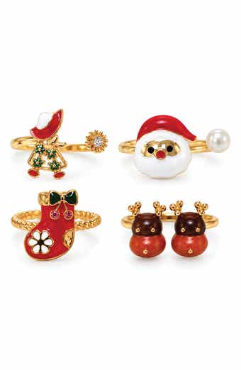 Holiday Set of 4 Rings