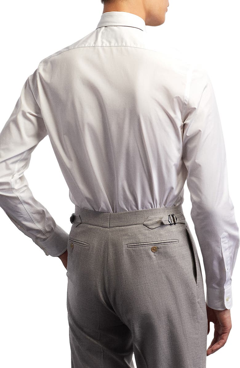 Ralph Lauren Purple Label Cotton Poplin Button-Up Shirt, Alternate, color, 