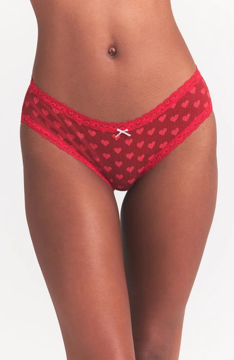 Lightweight Stretch Cotton Pointelle Briefs (Regular & Plus)