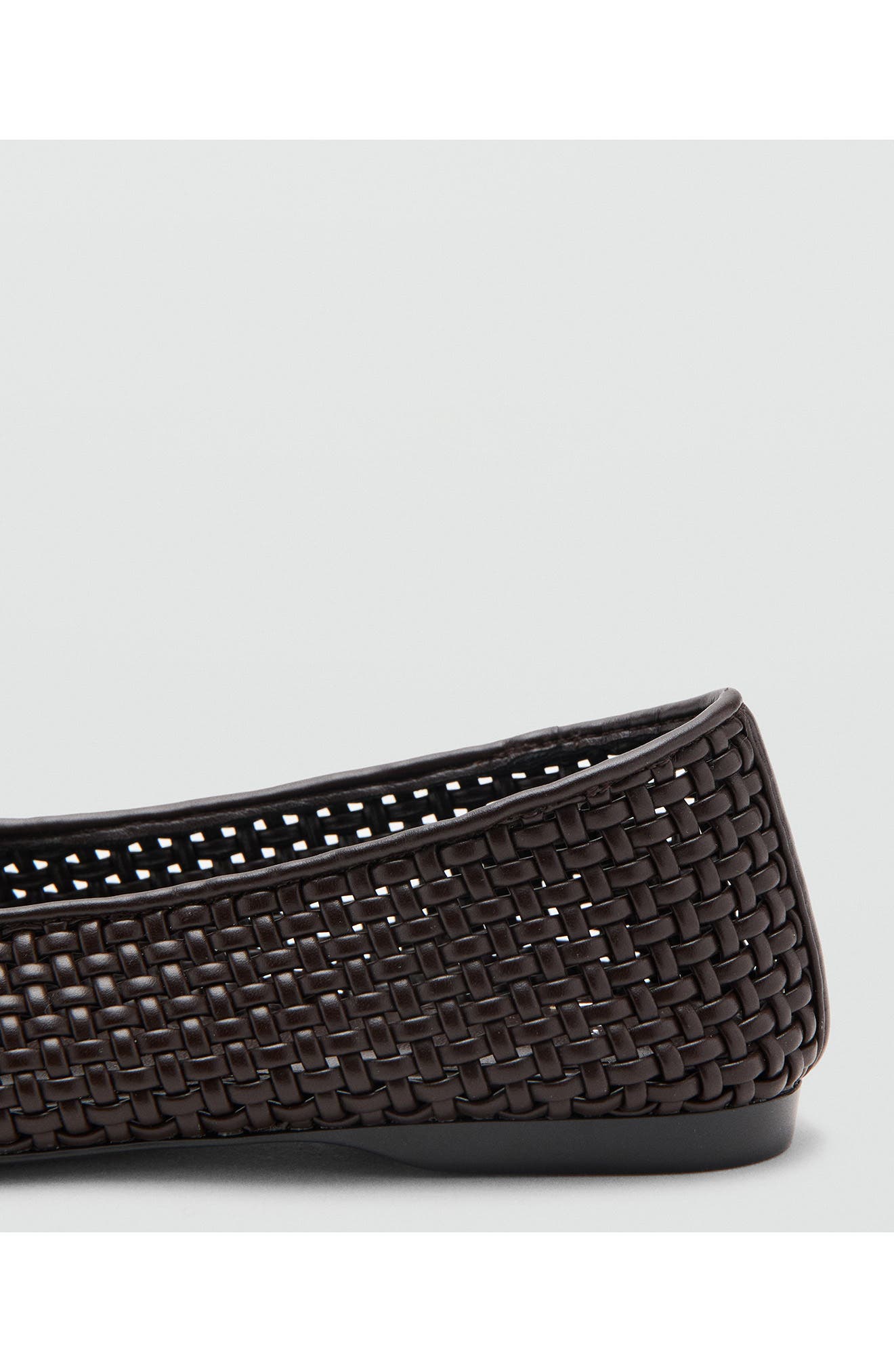 MANGO Braided Ballet Flat, Alternate, color, 