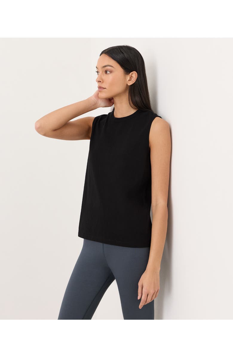 Pact Organic Cotton Soft-Slub Essential Tank, Alternate, color, Black