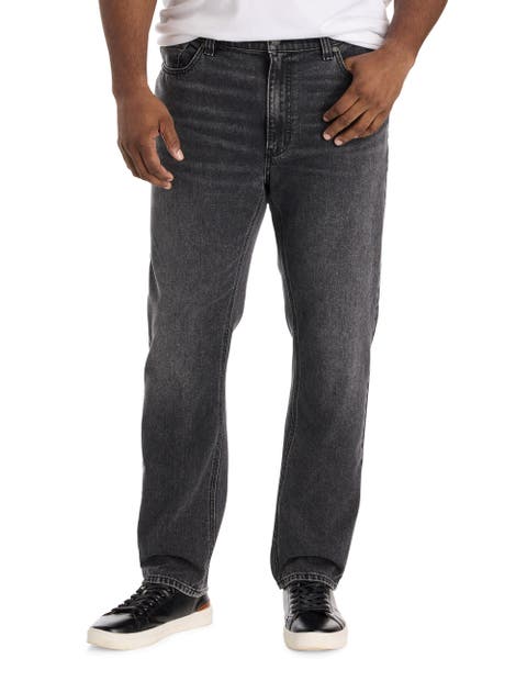 Big & Tall Fade to Black Dual Denim Tapered-Fit Jeans