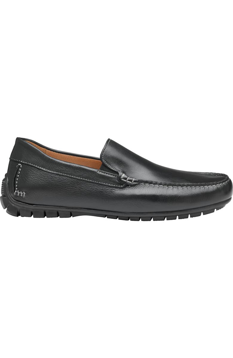 Johnston & Murphy Cort Venetian Loafer, Alternate, color, Black Full Grain