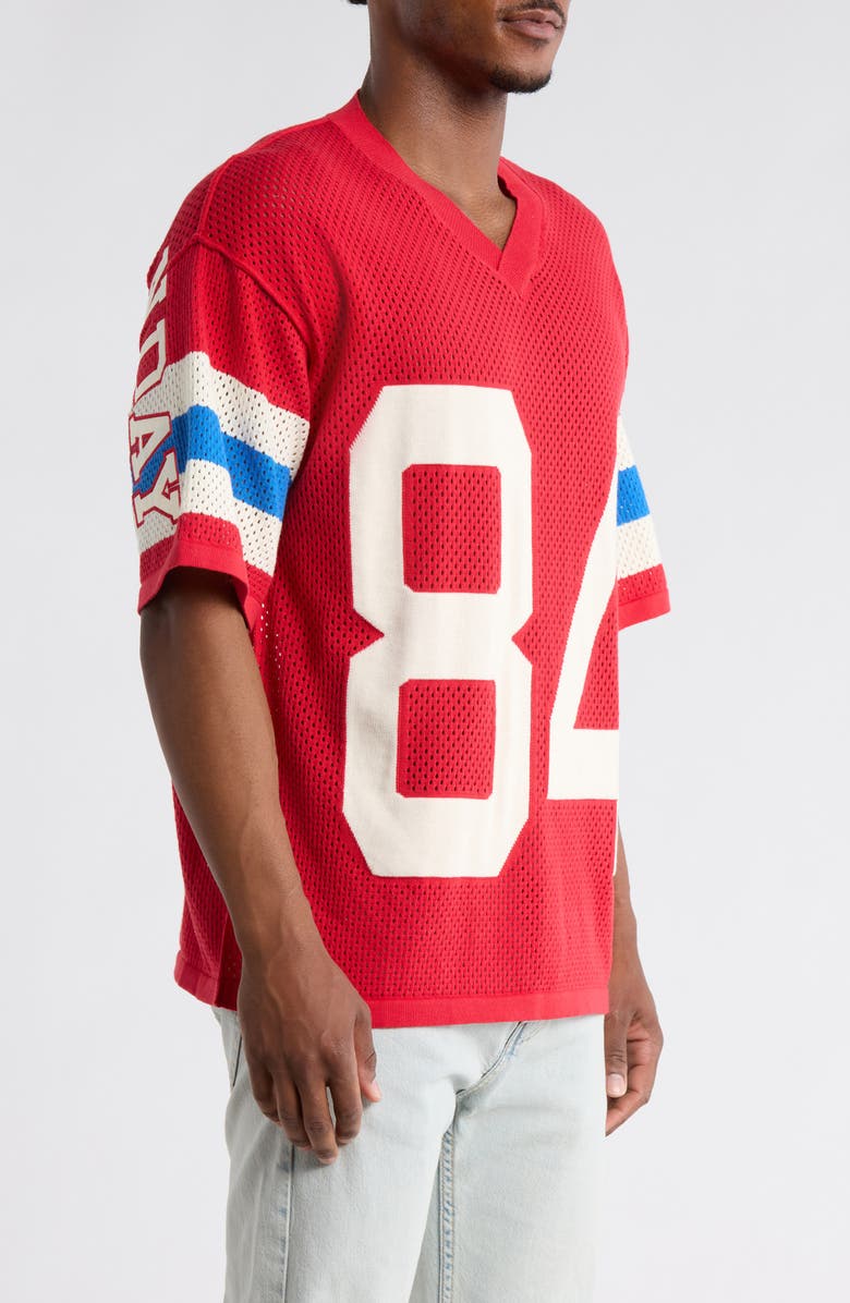 DIET STARTS MONDAY Mesh Knit Jersey, Alternate, color, Red