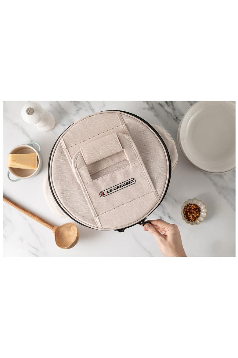 Round Dutch Oven Tote Bag, Alternate, color, BEIGE