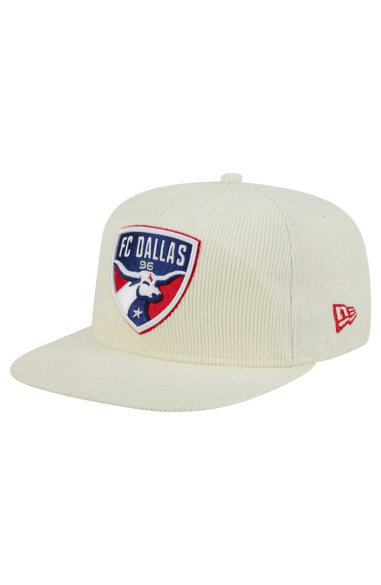 New Era Men's New Era  Cream FC Dallas 2025 Kickoff Snapback Golfer Hat, Main, color, Cream