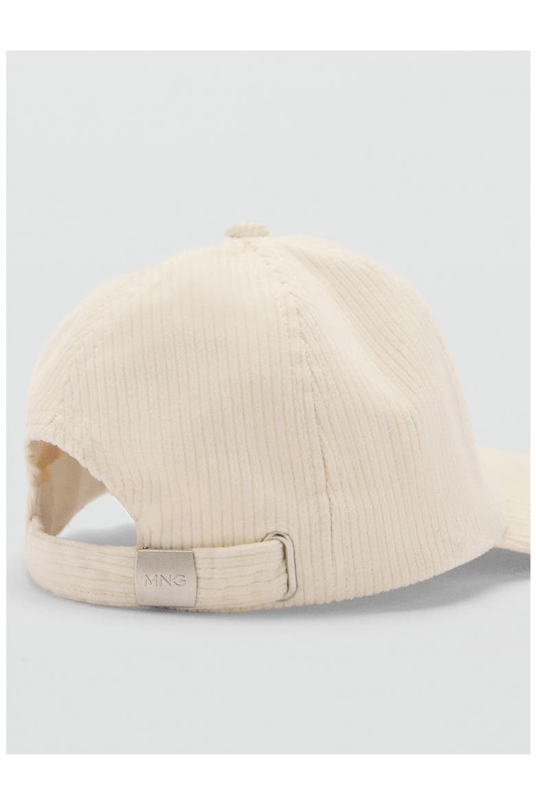 Corduroy Baseball Cap, Alternate, color, OFF WHITE