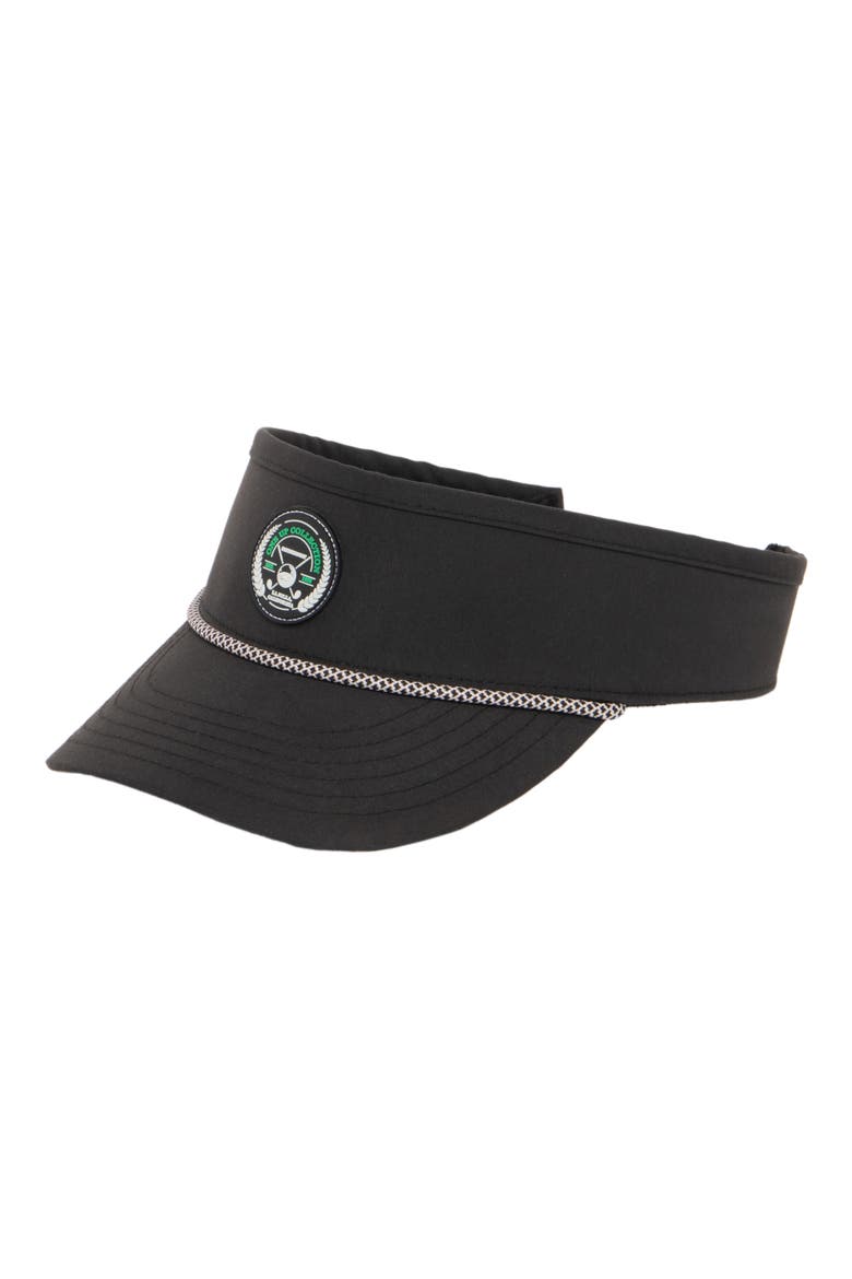 Golf Snapback Visor, Main, color, BLACK