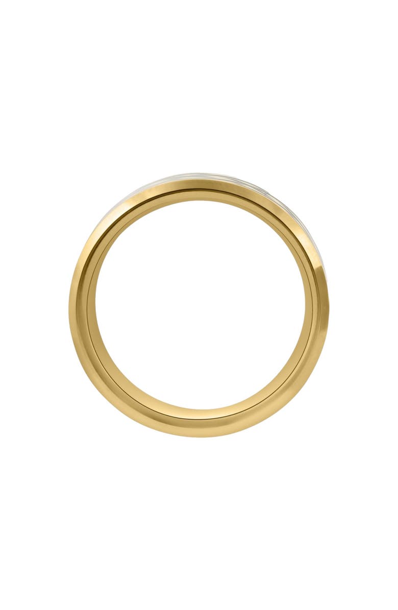 Bliss Diamond Men's Gold Plated Tungsten Ring Celtic Laser 8mm Wedding Band, Alternate, color, Gold Tungsten