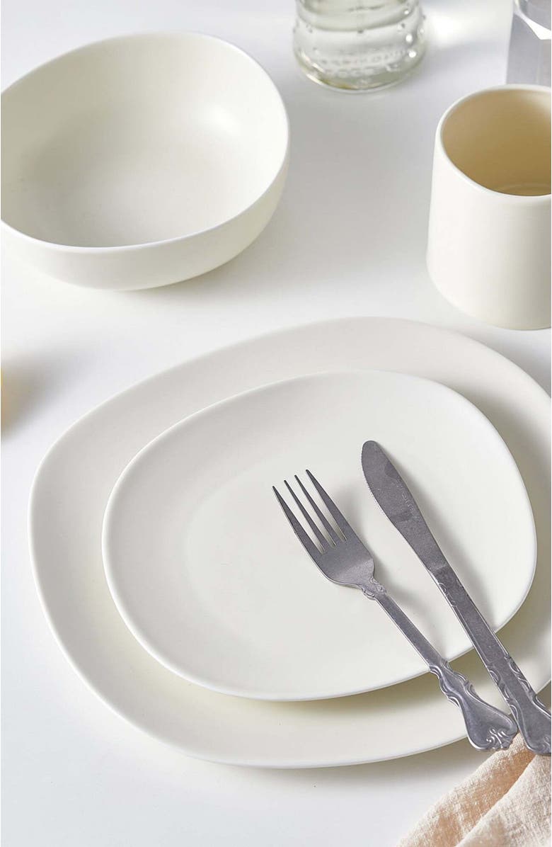 Stone Lain Delilah Porcelain 6-Piece Salad Plate Set, Alternate, color, Cream