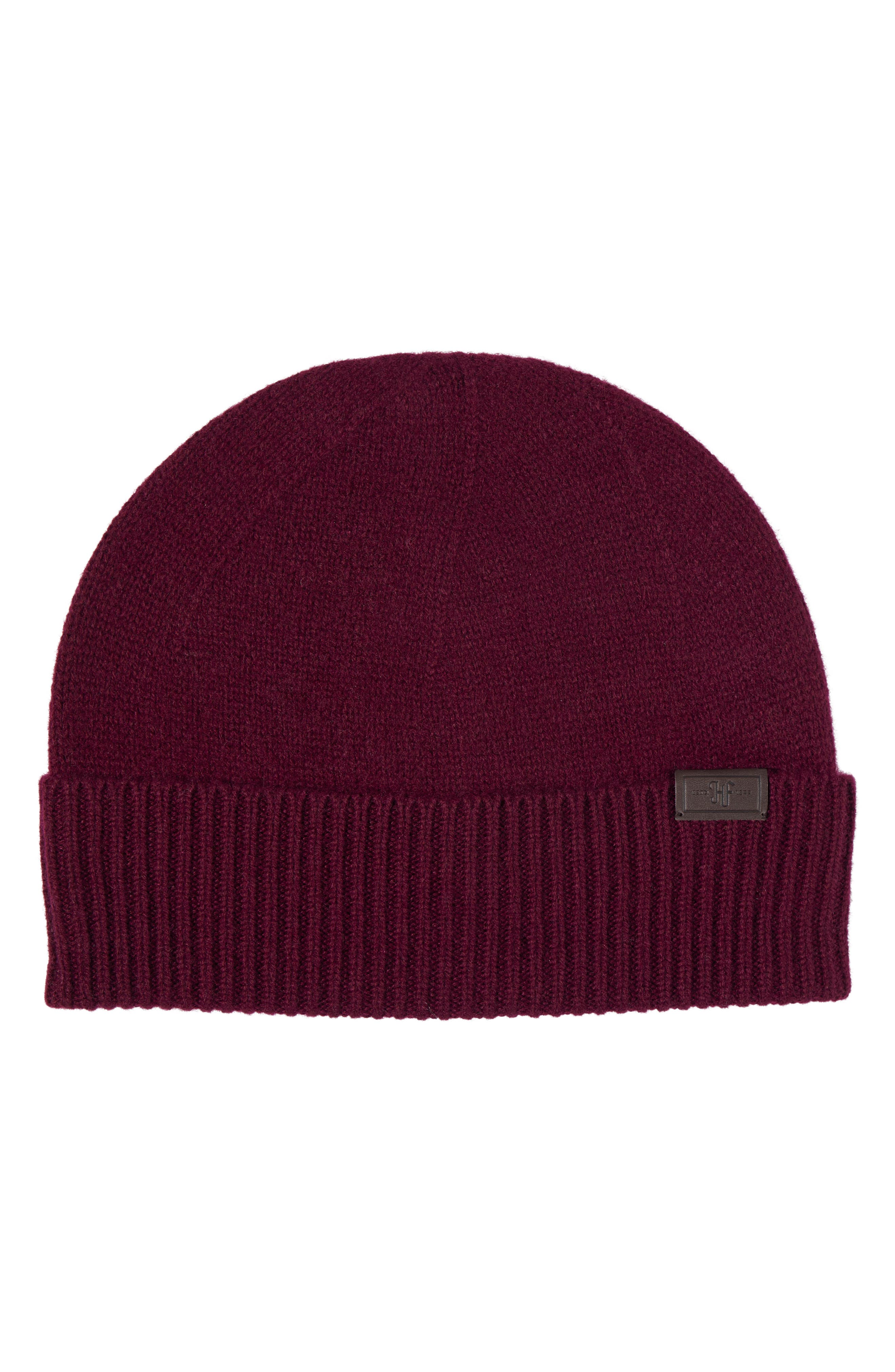 Hickey Freeman Cashmere Rib Cuffed Beanie