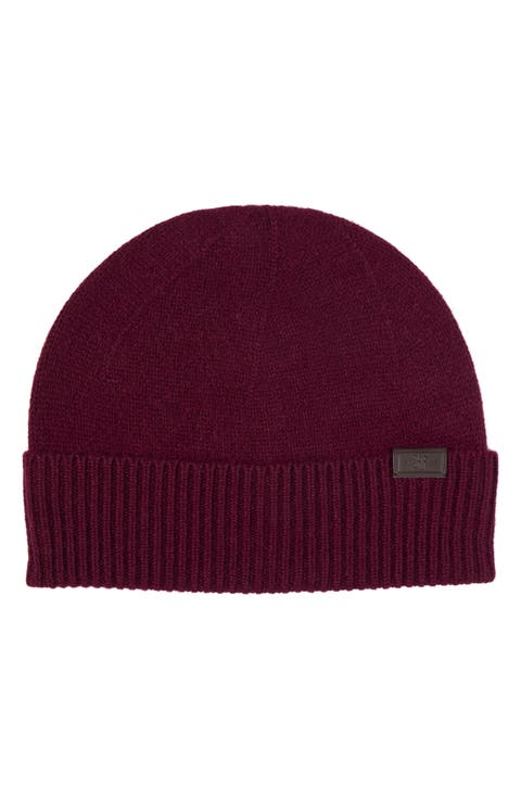 Cashmere Rib Cuffed Beanie