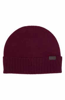 Hickey Freeman Cashmere Rib Cuffed Beanie