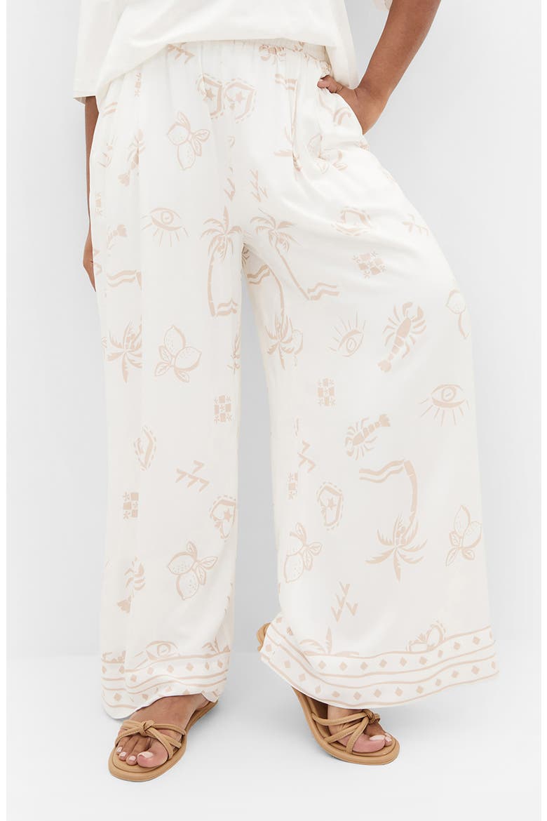 Alessia Wide Leg Pants, Main, color, STONE CONVERSATIONAL