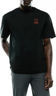 Psycho Bunny Rune Relaxed Back Graphic Pima Cotton T-Shirt