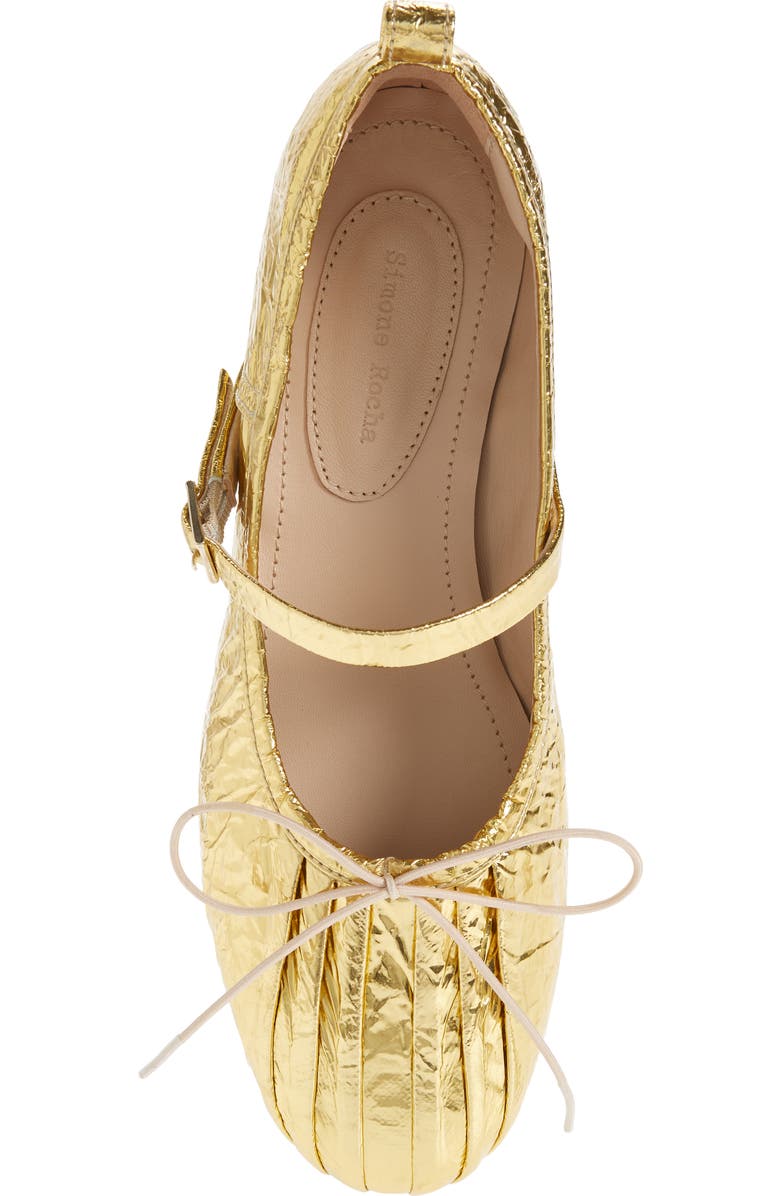 Simone Rocha Classic Pleated Toe Ballerina Flat, Alternate, color,