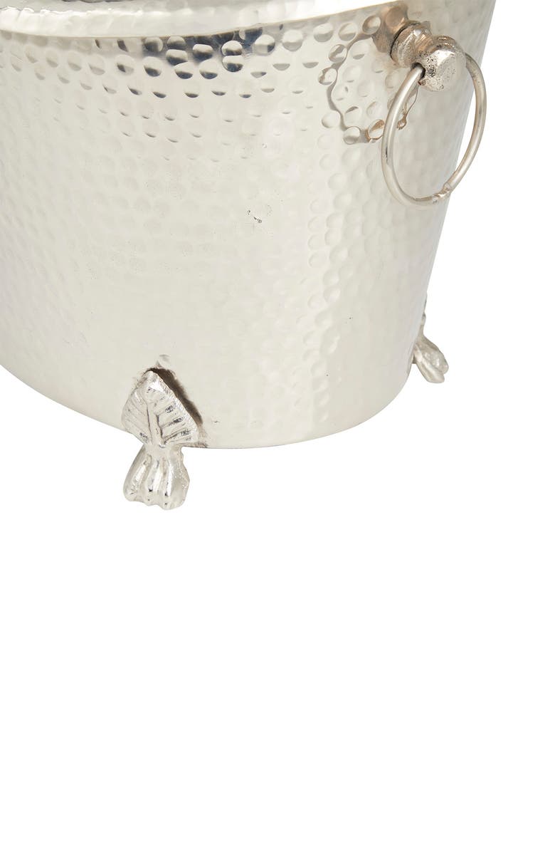 Novogratz Silvertone Aluminum Traditional Ice Bucket, Alternate, color,