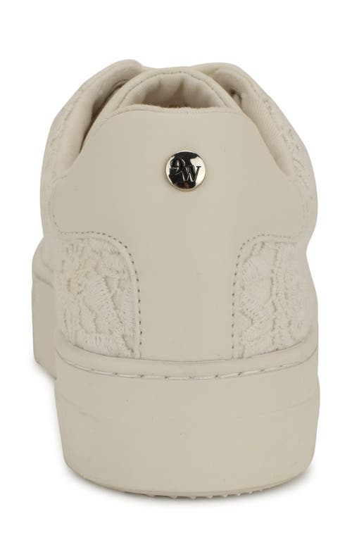 Nine West Gatsby Platform Sneaker In Chic Cream