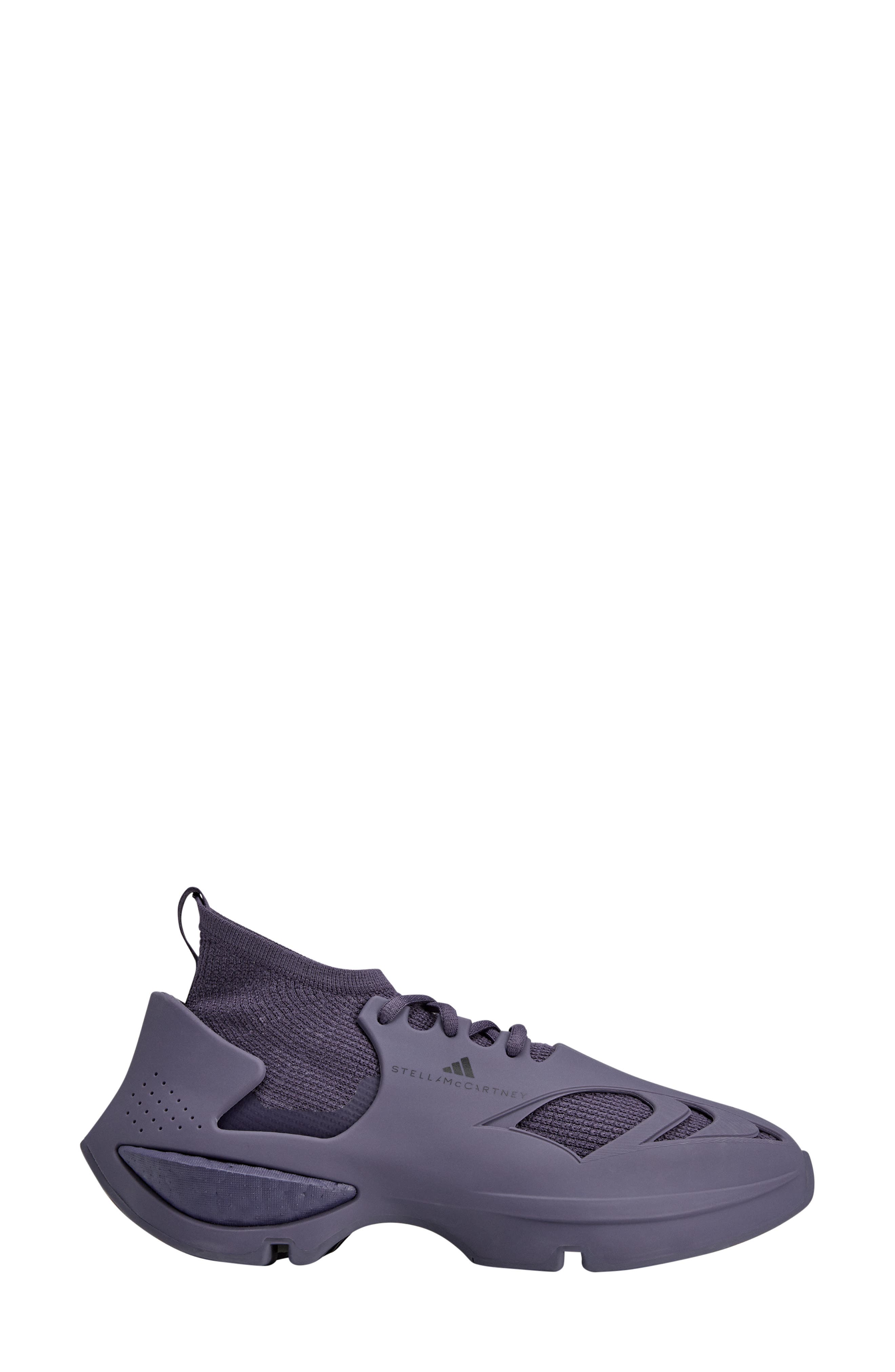 adidas by Stella McCartney Sportwear Trace Purple Sneaker, Alternate, color, 