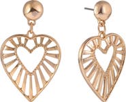 RACHEL Rachel Roy Open Heart Drop Earrings