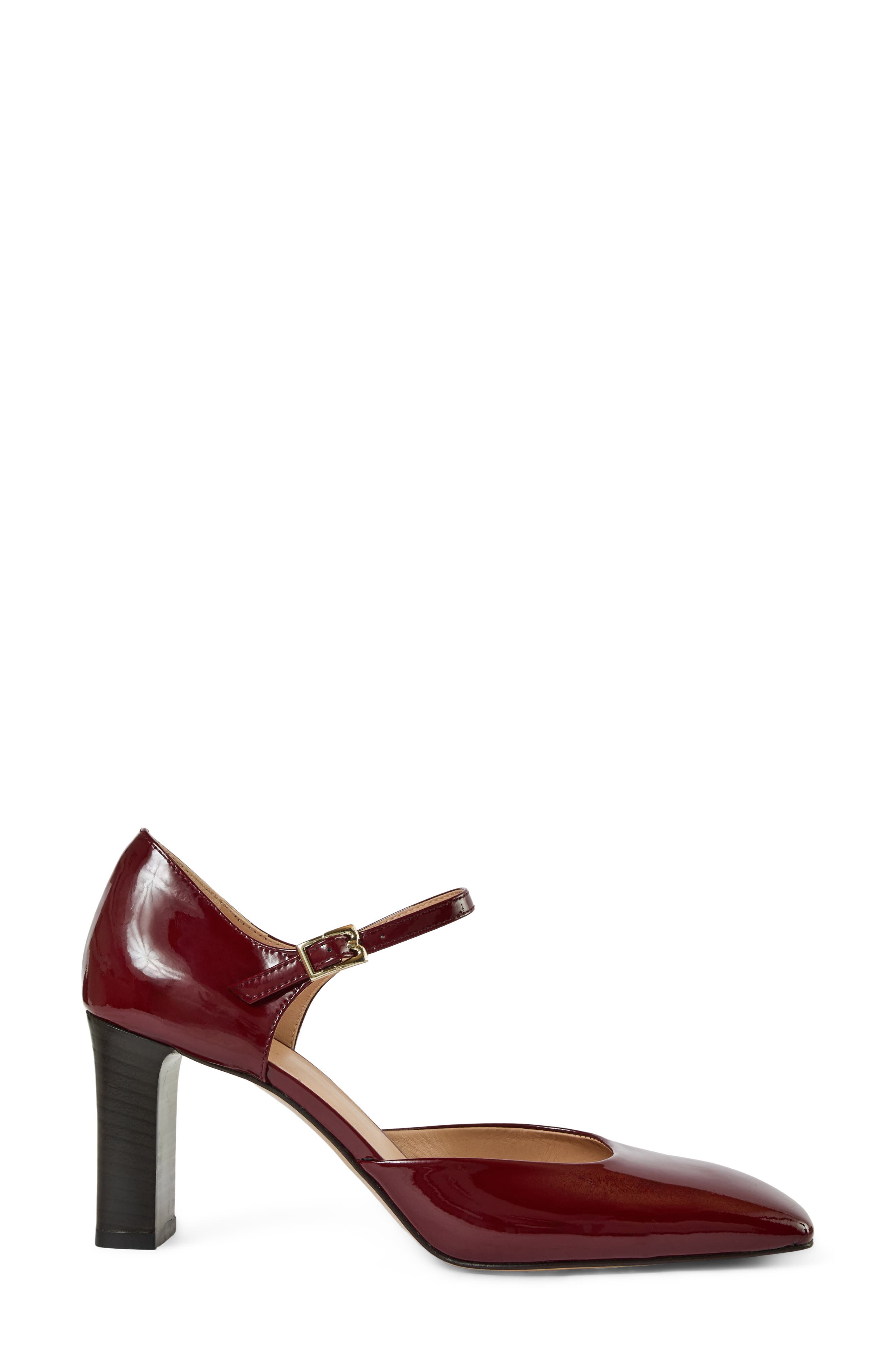 Torrina Leather Pump, Alternate, color, BORDEAUX PATENT