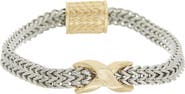 Juvell Two Tone Woven Chain Bracelet