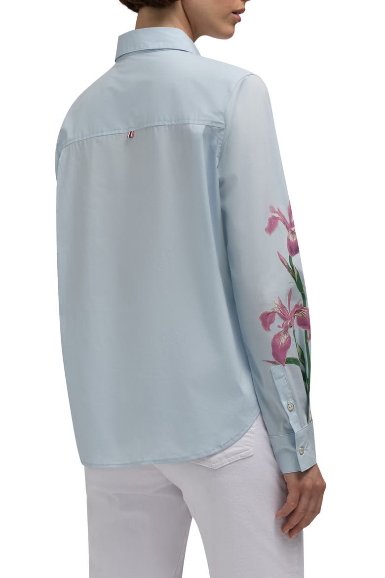 Placement Bloom Button-Up Shirt, Alternate, color, POWDER BLUE