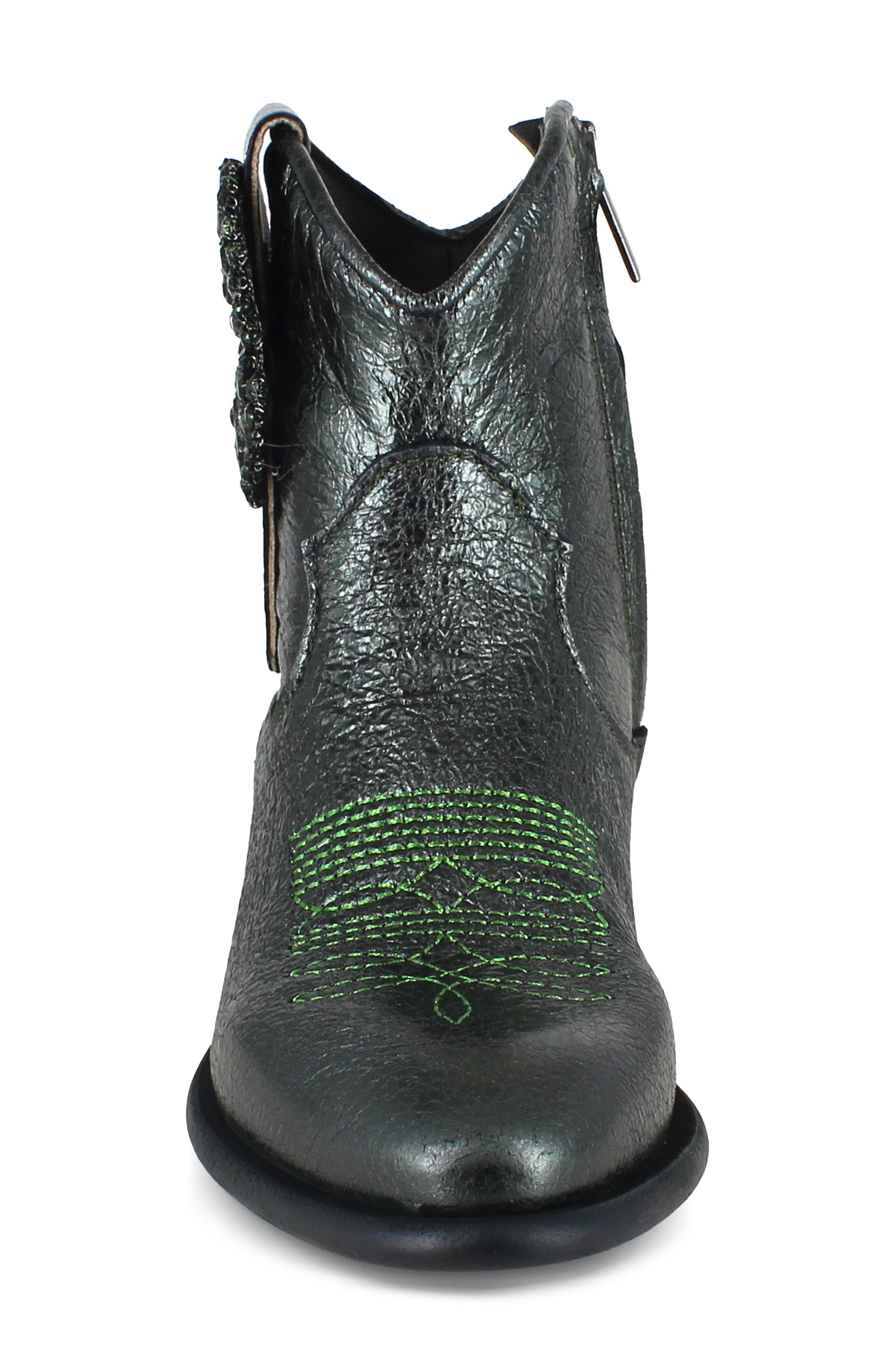 Helisent Western Boot, Alternate, color, GREEN LEATHER