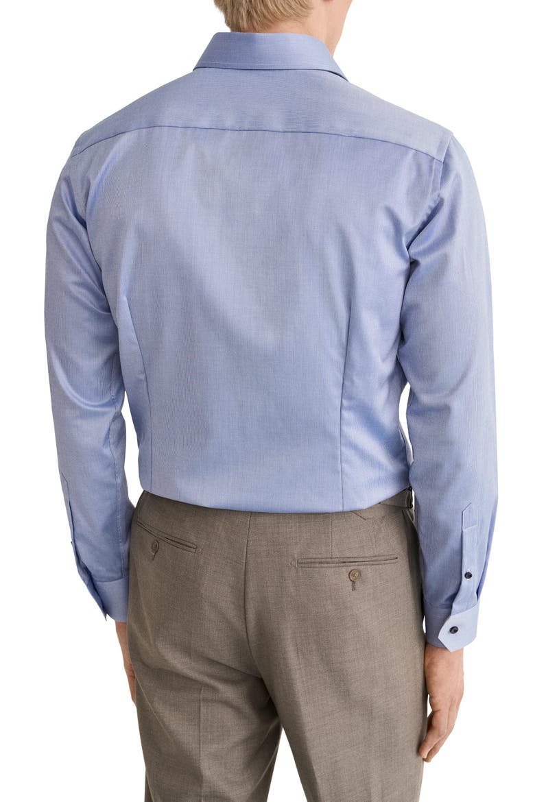 Slim Fit Textured Dress Shirt, Alternate, color, DARK BLUE
